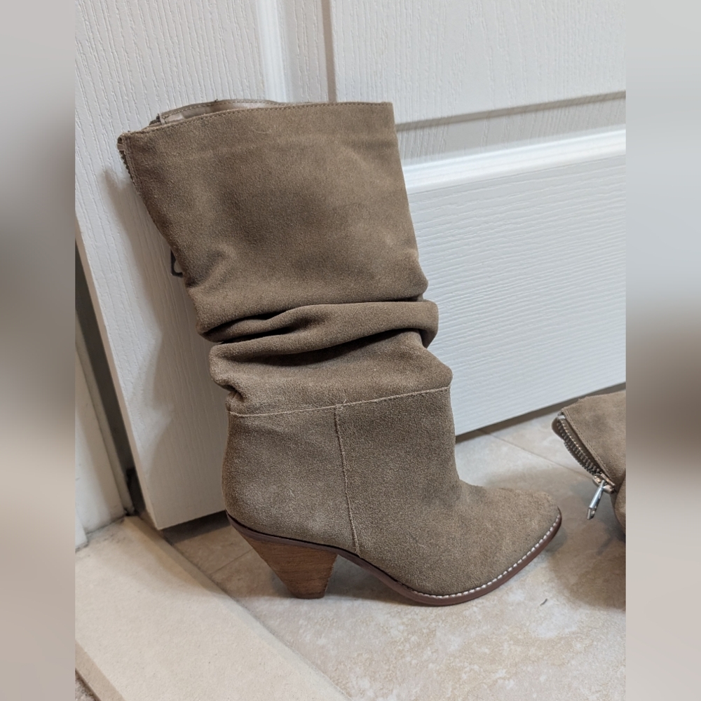 Chinese Laundry Stella Split Suede Boots - Mink